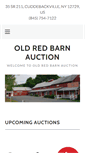 Mobile Screenshot of oldredbarnauction.com